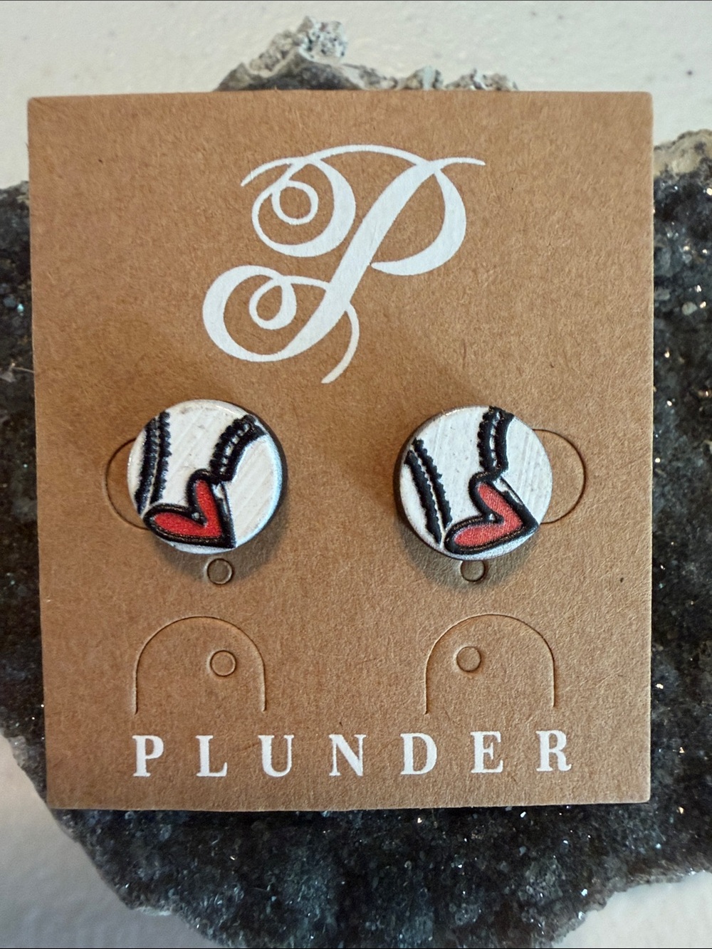 Baseball Love Plunder Earrings